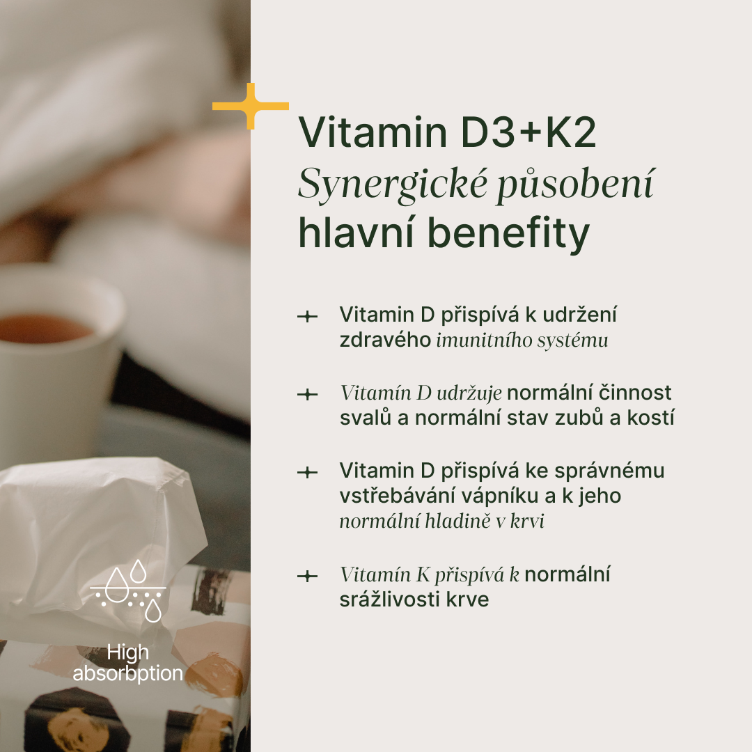 Vitamín D3 + K2, 1000 IU D3 / 25 μg K2-MK7 - Obrázek 5