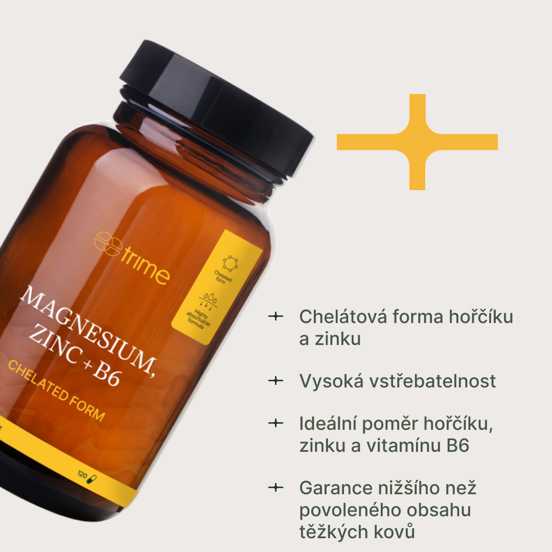 Hořčík, zinek chelát + vitamín B6 - Obrázek 4